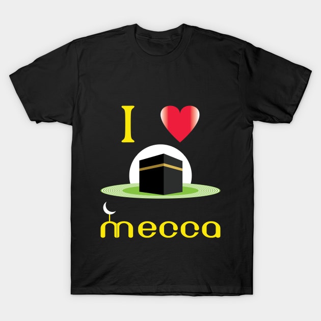 Mecca Kaaba Hajj gift-I love mecca kaaba hajj gift T-Shirt by egygraphics